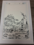 UnORIGINAL ART! Teenage Mutant Ninja Turtles #1 Signed by Skottie Young and Numbered #16/75