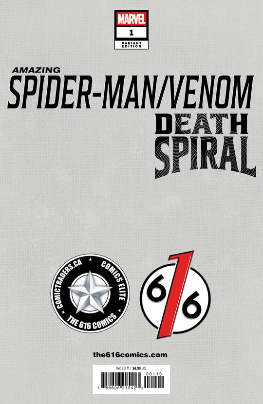 Amazing Spider-Man Venom Death Spiral #1 Tyler Kirkham 616 Trade Dress Variant A LTD 3000 8/19/25