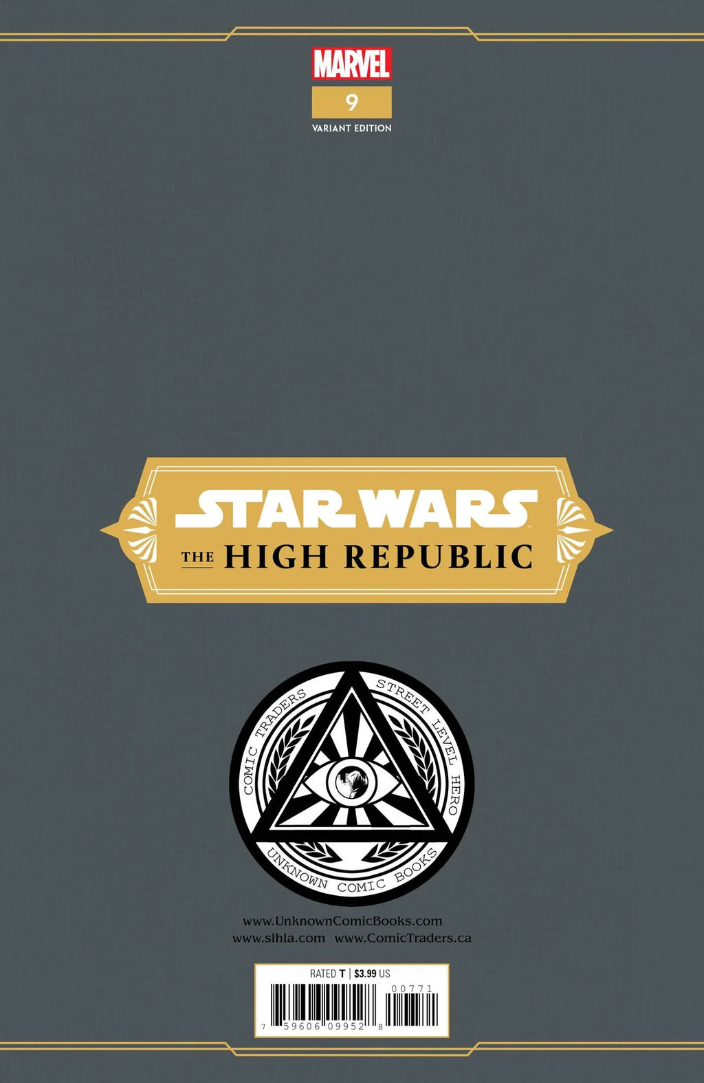 Star Wars High Republic #9 Marco Turini Trade Variant - Unknown Comics Exclusive