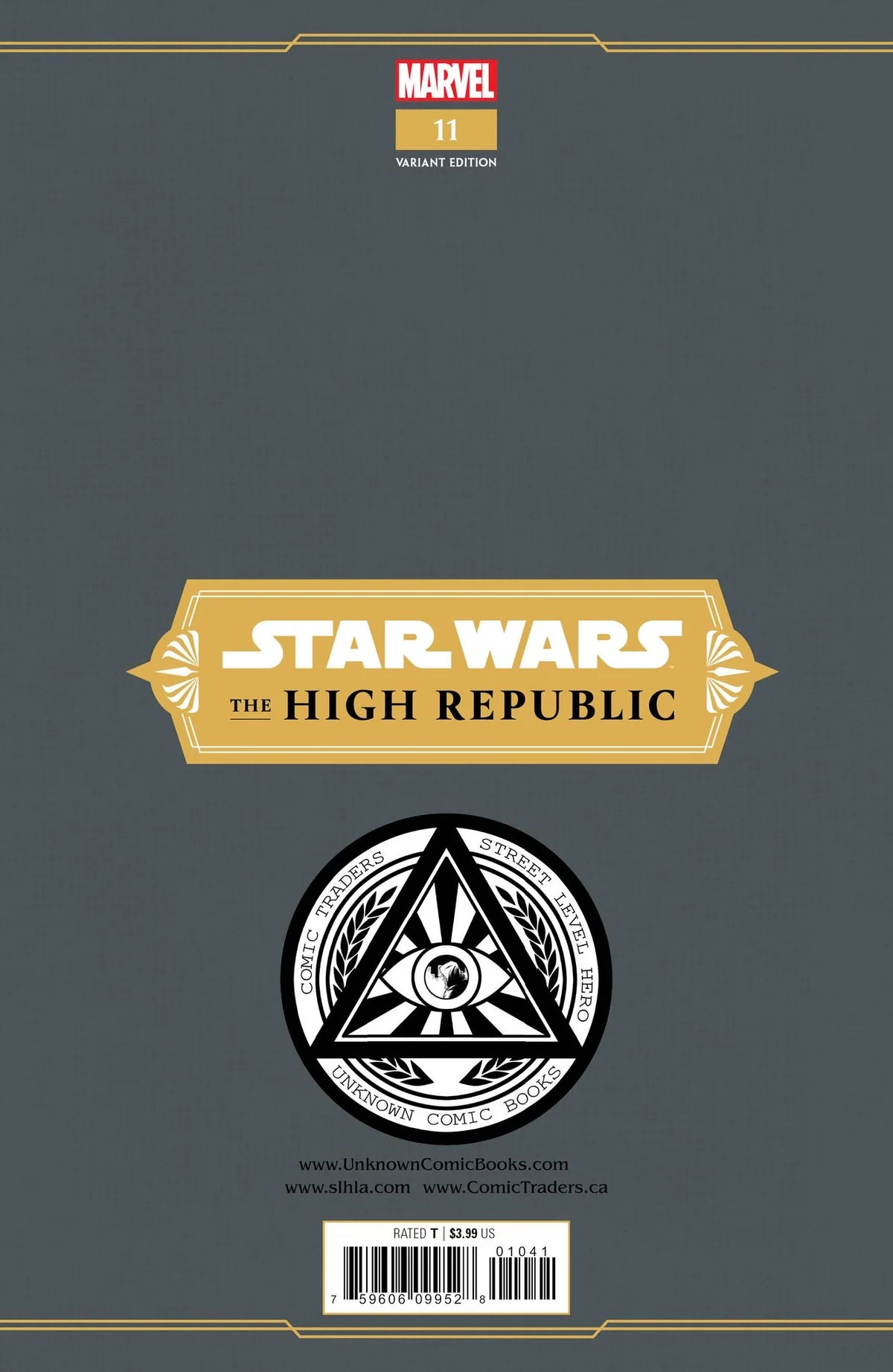 Star Wars: The High Republic #11 Unknown Comics Marco Turini Exclusive Trade Variant - Marvel Comics