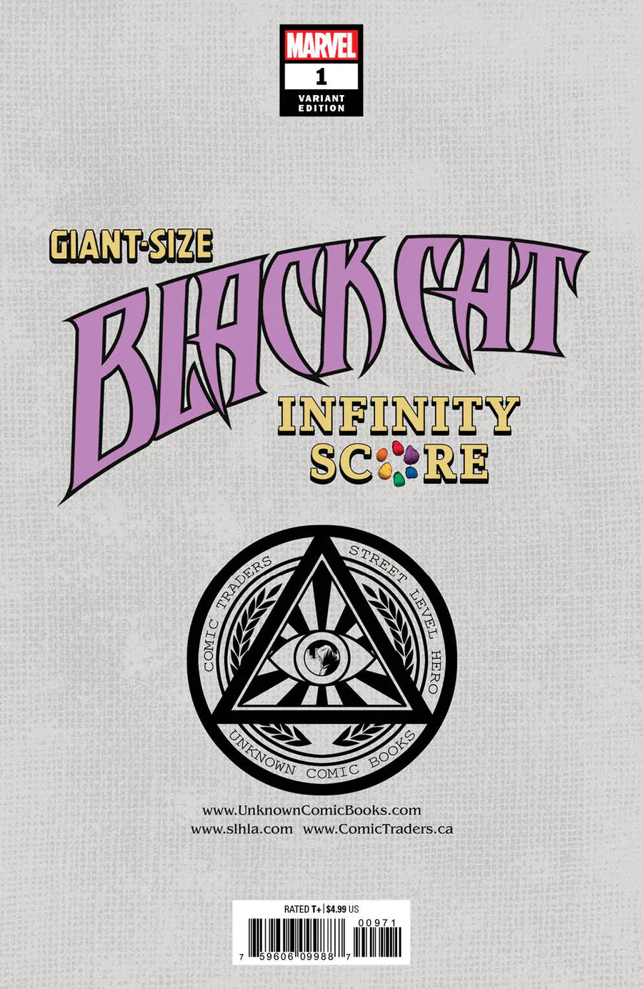 Giant-Size Black Cat Infinity Score #1 Unknown Comics Marco Turini Exclusive Trade Variant - Marvel Comics