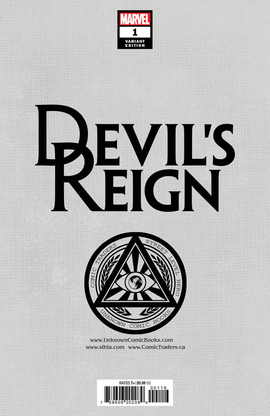 Devil's Reign #1 (of 6) Unknown Comics Marco Turini Exclusive Trade Variant - Marvel Comics