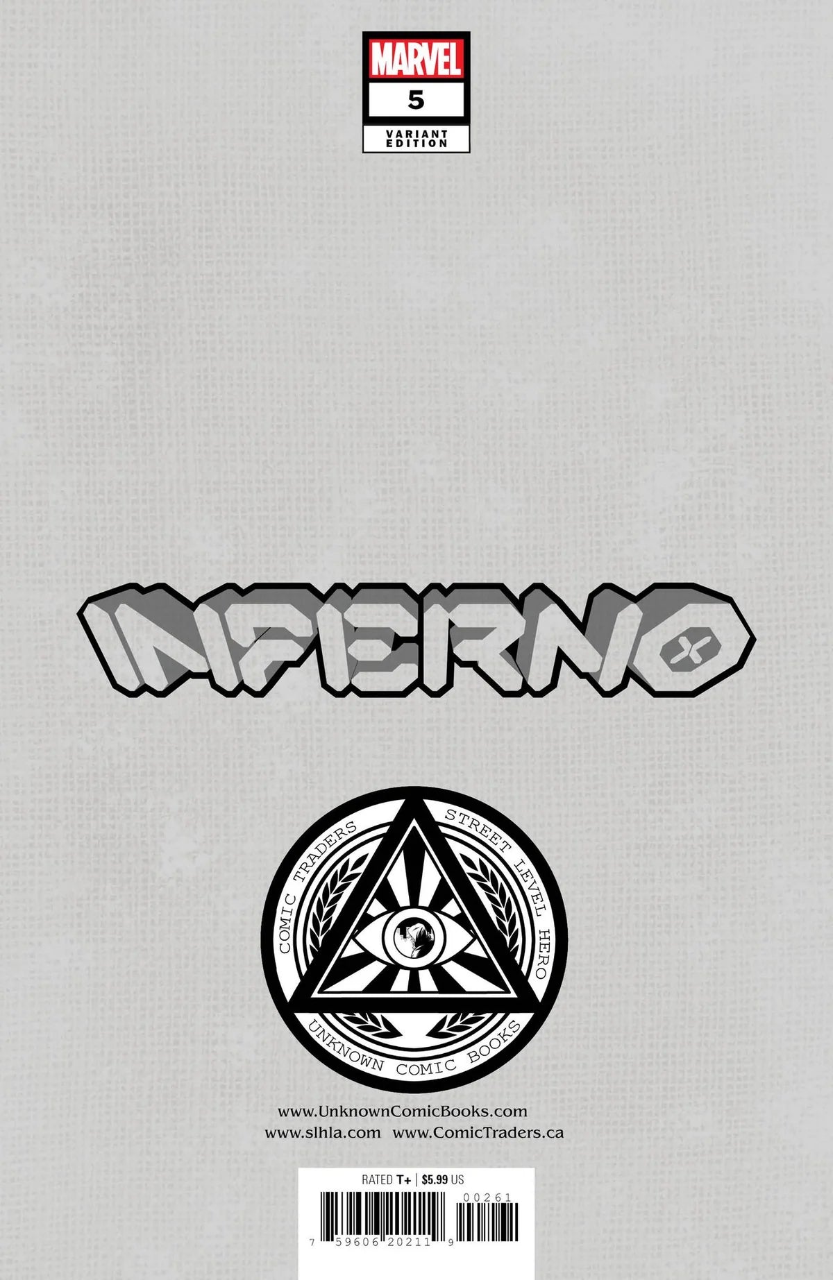 Inferno #4 Unknown Comics David Nakayama Exclusive Color Bleed Trade Variant - Marvel Comics