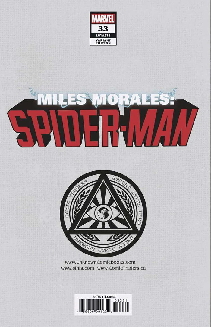 Miles Morales: Spider-Man #33 Unknown Comics Gabriele Dell'Otto Exclusive Trade Variant - Marvel Comics