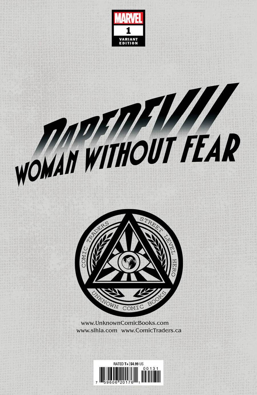Daredevil: Woman Without Fear #1 Unknown Comics Marco Mastrazzo Exclusive Variant - Marvel Comics
