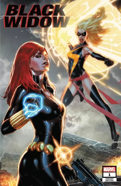 Black Widow #1 Unknown Comics Jay Anacleto Exclusive Ms. Marvel Trade Variant