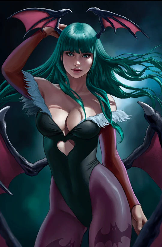 Team Darkstalkers #1 Ivan Talavera 616 Exclusive Morrigan Virgin Variant A LTD 500