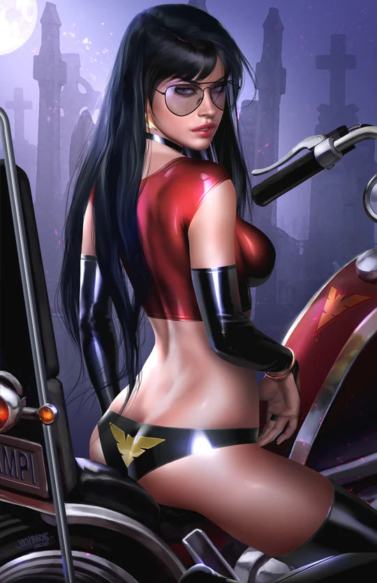 VAMPIRELLA #2 Josh Burns 616 Comics 60s Retro Virgin Motorcycle Variant A LTD 500 - Dynamite Comics