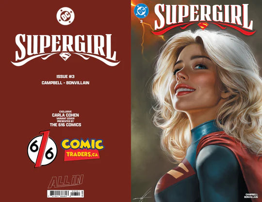 Supergirl #3 - Carla Cohen 616 Trade Dress Variant A - Limited to 3000 - Kara Zor-El's Adventure