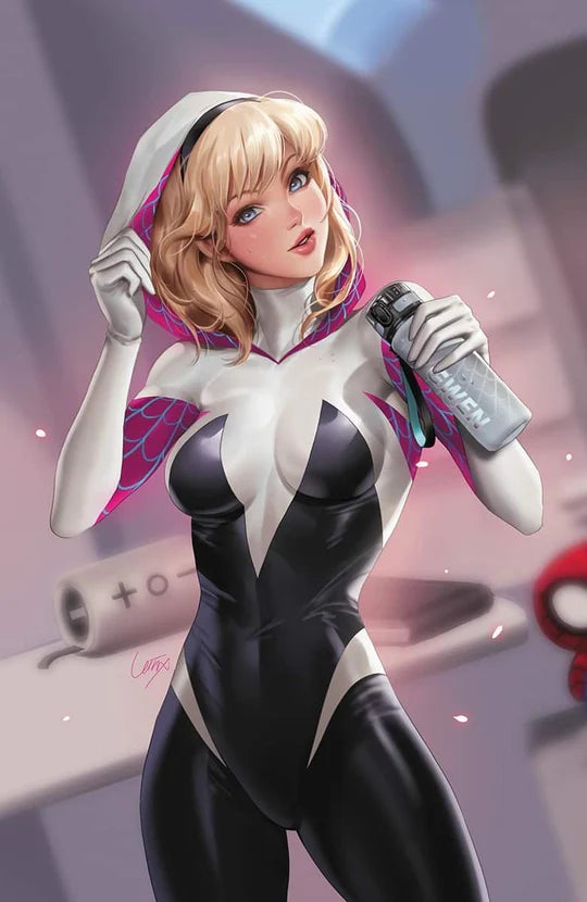 Amazing Spider-Man #32 Leirix Li NYCC Exclusive Foil Virgin Variant Spider-Gwen - Marvel Comics