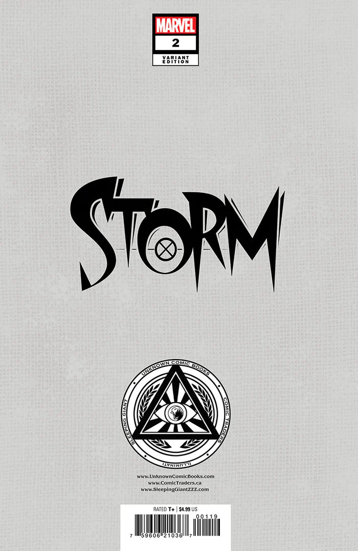 Storm #2 Unknown Comics Nathan Szerdy Exclusive Trade Variant - Marvel Comics