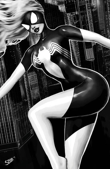 MARVEL SUPER HEROES SECRET WARS 7 FACSIMILE SZERDY 616 B&W Virgin Variant LTD 1000