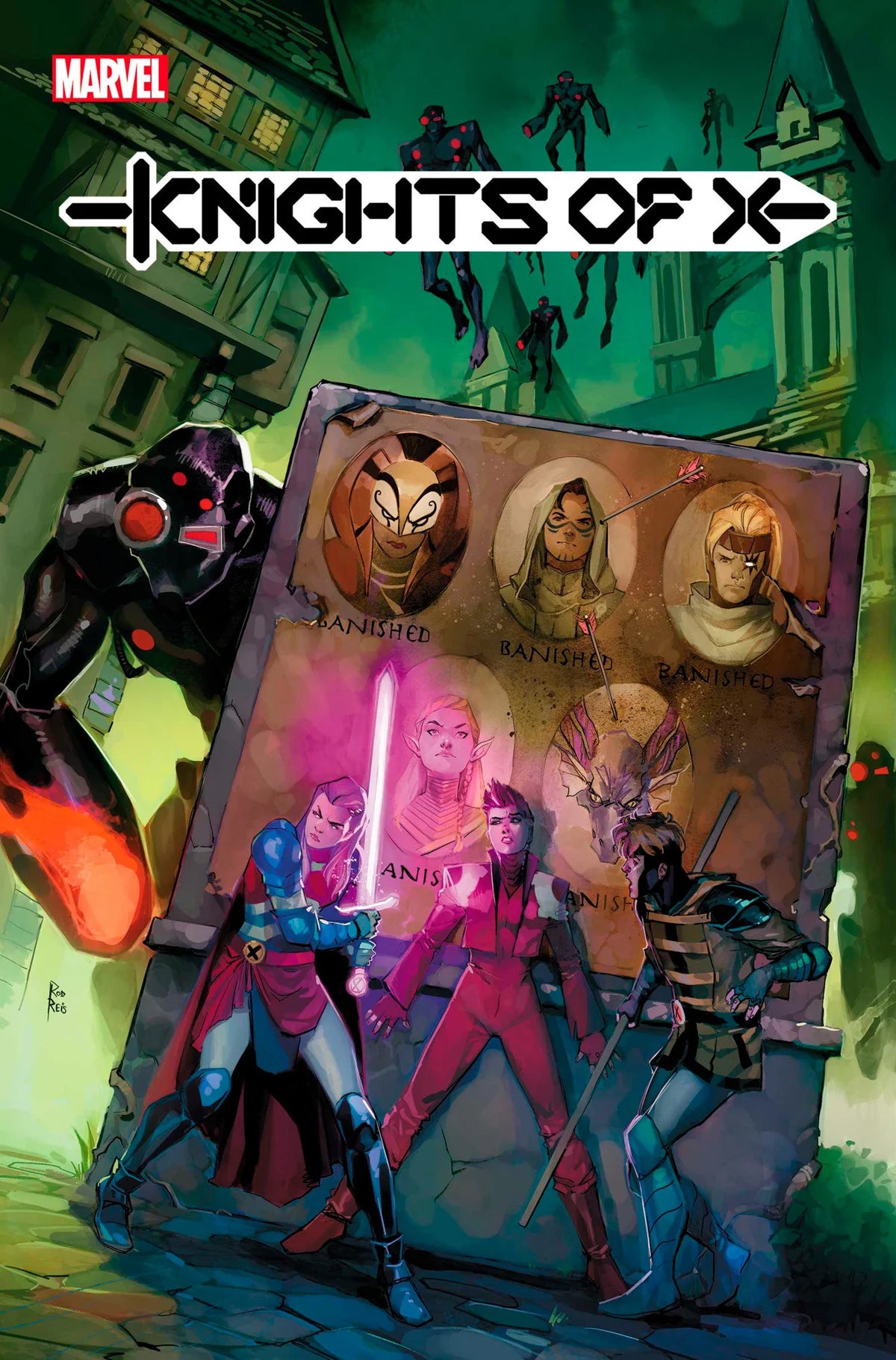 Knights of X #1 Reis Teaser Variant 1:25 - Marvel Comics