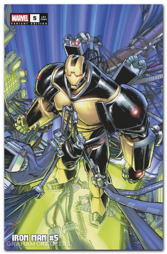 IRON MAN #5 WHILCE PORTACIO ADVANCED IRON MAN VARIANT