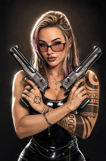GUN HONEY DOUBLES DOWN #3 CEDRIC POULAT 616 COMICS Virgin Tattoo Variant C LTD 500 09/10/26