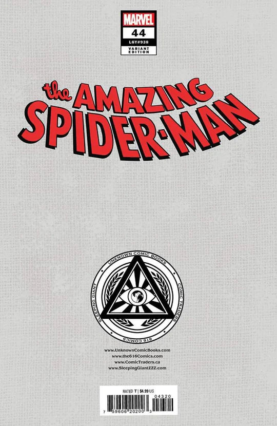 AMAZING SPIDER-MAN #44 IVAN TAO Trade Dress Variant - Marvel Comics