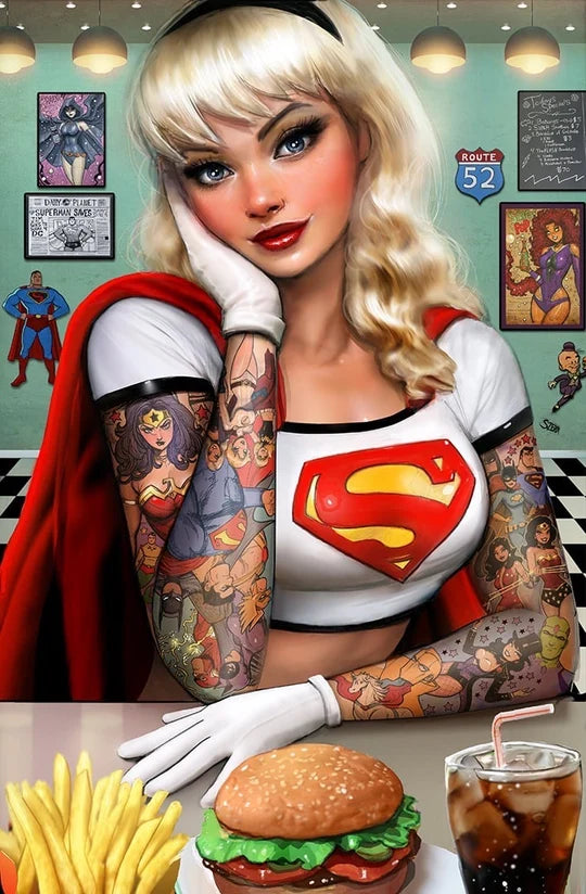 Superman #19 Nathan Szerdy 616 Diner Tattoo Virgin Variant B LTD 1500 09/10/26