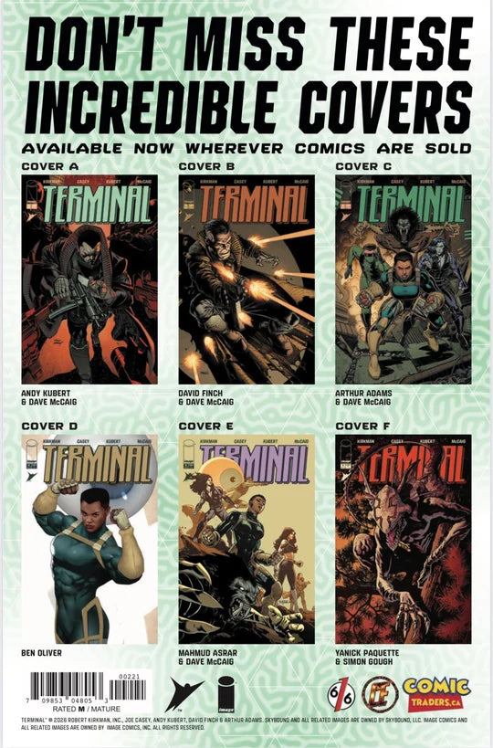 Terminal #2 Cedric Poulat 616 Comics Virgin Foil Variant B LTD 1000 09/10/26