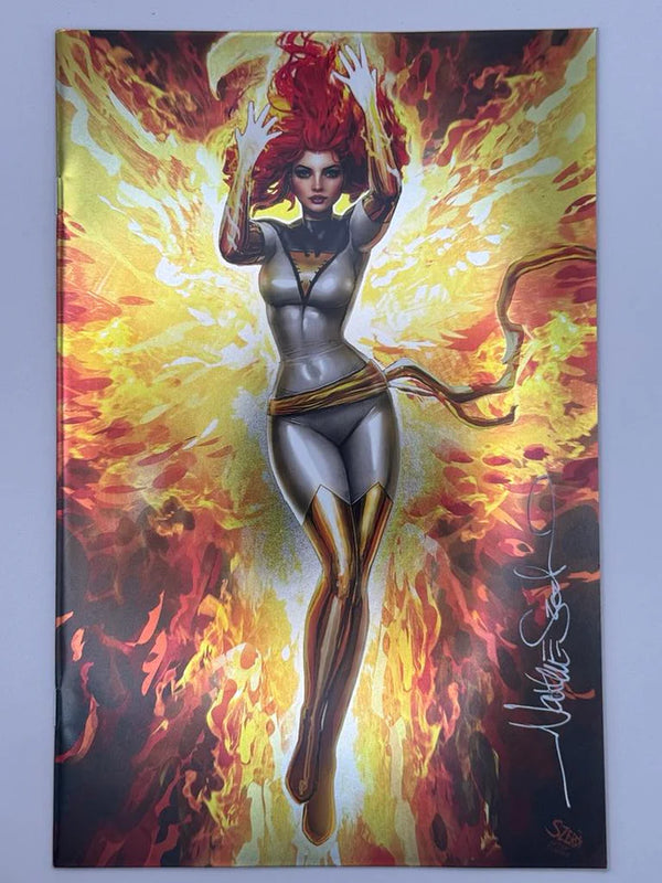 Signed by Nathan Szerdy FOIL PHOENIX #3 UNKNOWN COMICS EXCLUSIVE NATHAN SZERDY VIRGIN VARIANT