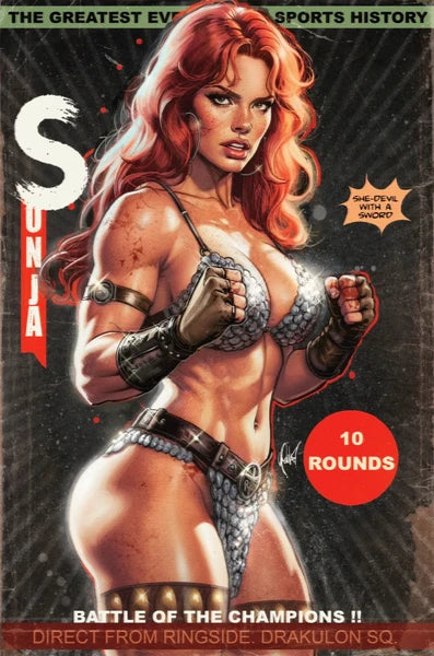 RED SONJA SHE DEVIL WITH A SWORD #1 CEDRIC POULAT 616 COMICS Virgin Variant A LTD 500