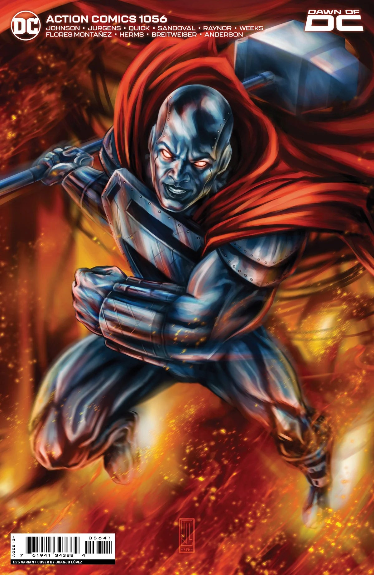Action Comics #1056 Juanjo Lopez 1:25 Card Stock Steel Variant (Cover G)