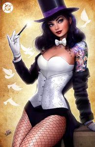 DAMAGED ZATANNA #1 NATHAN SZERDY 616 COMICS FOIL TATTOO Variant C LTD 1000