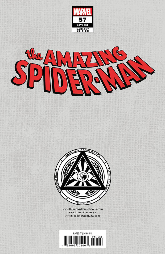 Amazing Spider-Man #57 Unknown Comics Sabine Rich Exclusive Virgin Variant