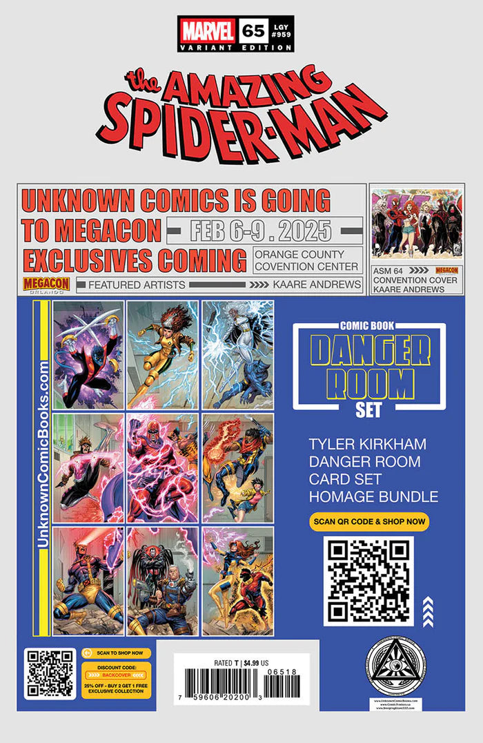 Amazing Spider-Man #65 Unknown Comics Mateus Manhanini Exclusive Trade Variant - Marvel Comics