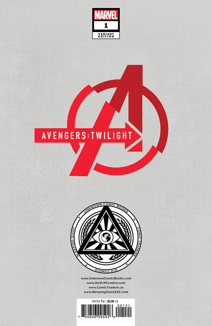 Avengers: Twilight #1 Unknown Comics Davide Paratore Exclusive Virgin Variant