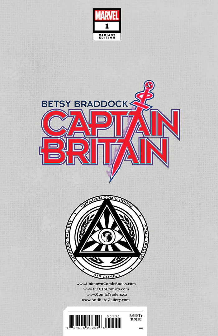 Betsy Braddock: Captain Britain #1 Unknown Comics Miguel Mercado Exclusive Vogue Trade Variant - Marvel Comics