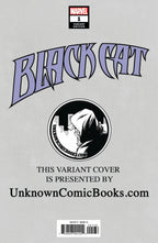 Black Cat #1 Unknown Comics Parel Exclusive Trade Variant - Marvel Comics