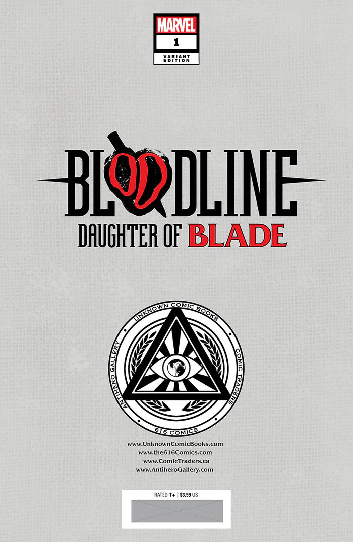 Bloodline: Daughter of Blade #1 Unknown Comics Sergio Davila Exclusive Trade Variant - Marvel Comics