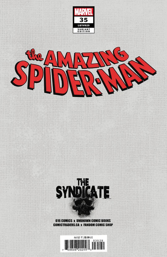AMAZING SPIDER-MAN #35 IVAN TAO MARY JANE GYM Trade Dress Variant 8/10/26