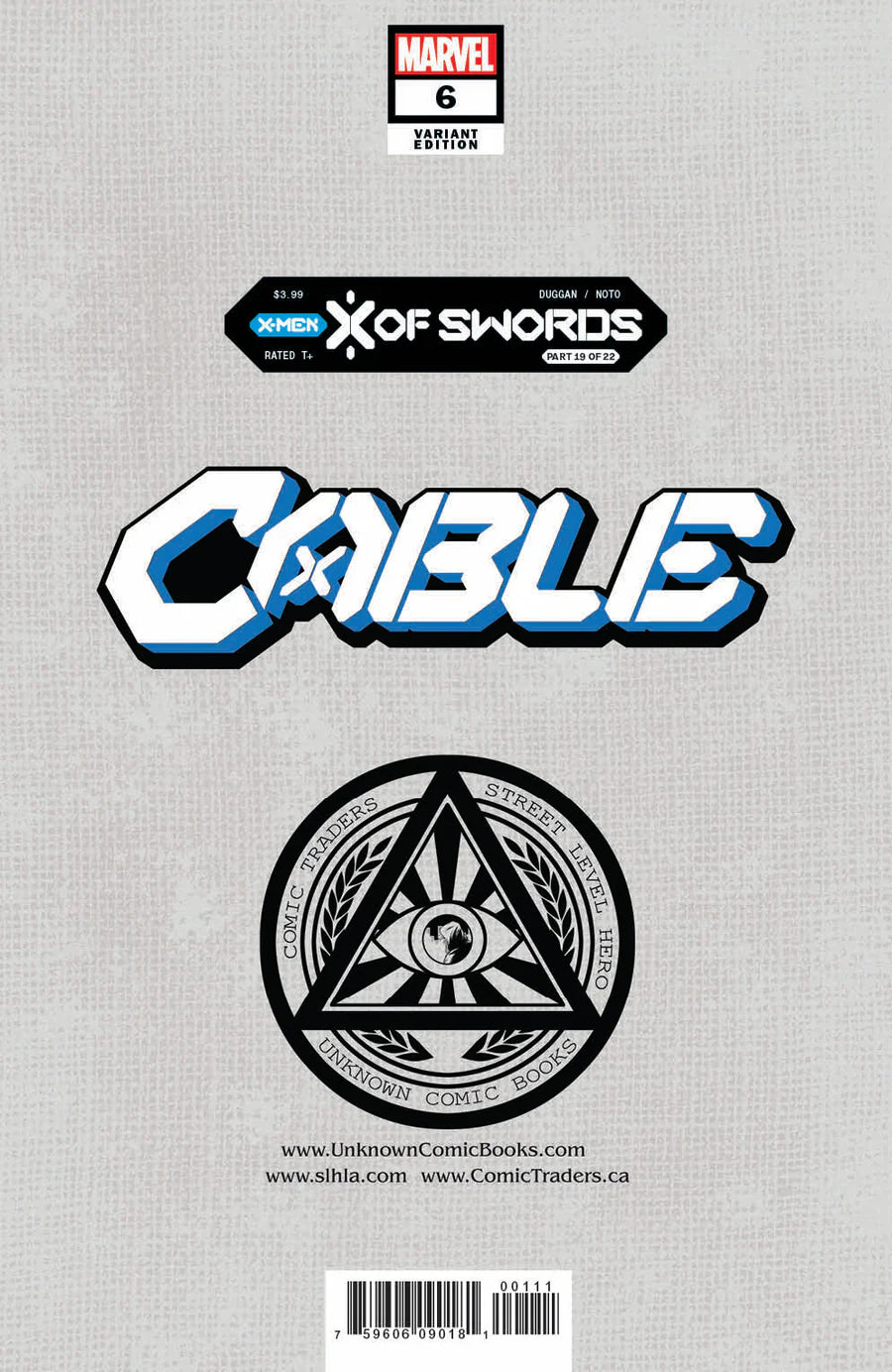 Cable #6 Unknown Comics David Nakayama Exclusive Trade Variant - Marvel Comics