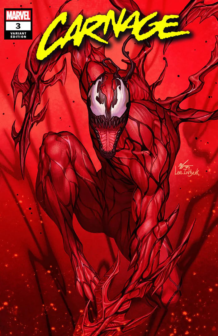 Carnage #3 Unknown Comics Inhyuk Lee Exclusive Trade Variant - Marvel Comics