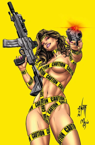 GUN HONEY DOUBLES DOWN #3 JORDAN NOIR 616 COMICS WHATNOT Virgin Negative Space Variant D LTD 300 09/10/26