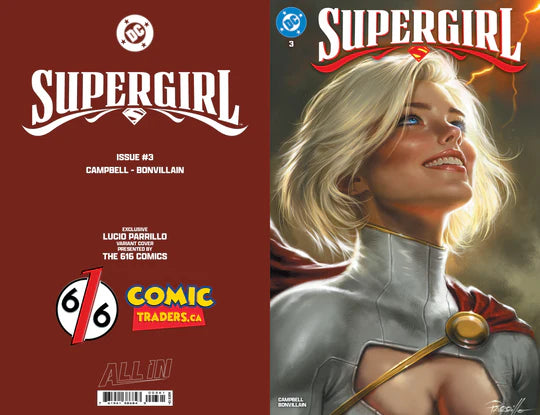 Supergirl #3 - Lucio Parrillo 616 Trade Dress Variant - Limited to 3000 - Kara Zor-El's Adventure