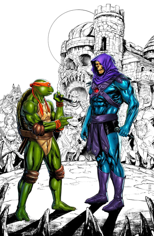 TURTLES OF GRAYSKULL #1 Raymond Gay Eminem Homage NYCC Virgin Variant B LTD 500