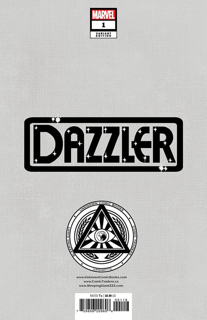 Dazzler #1 Unknown Comics Leirix Exclusive Trade Dress Variant