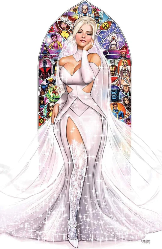 Invincible Iron Man #10 Szerdy NYCC Exclusive Foil Virgin Variant Emma Frost - Marvel Comics