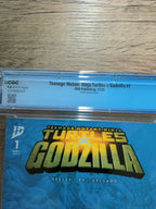 TMNT x Godzilla #1 Jonathan Uribe Exclusive Virgin Variant CGC 9.8 - IDW Publishing