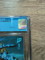 TMNT x Godzilla #1 ECC Franck Uzan Wrap-Around Connecting Cover Set (Left & Right) CGC 9.8 - IDW Publishing