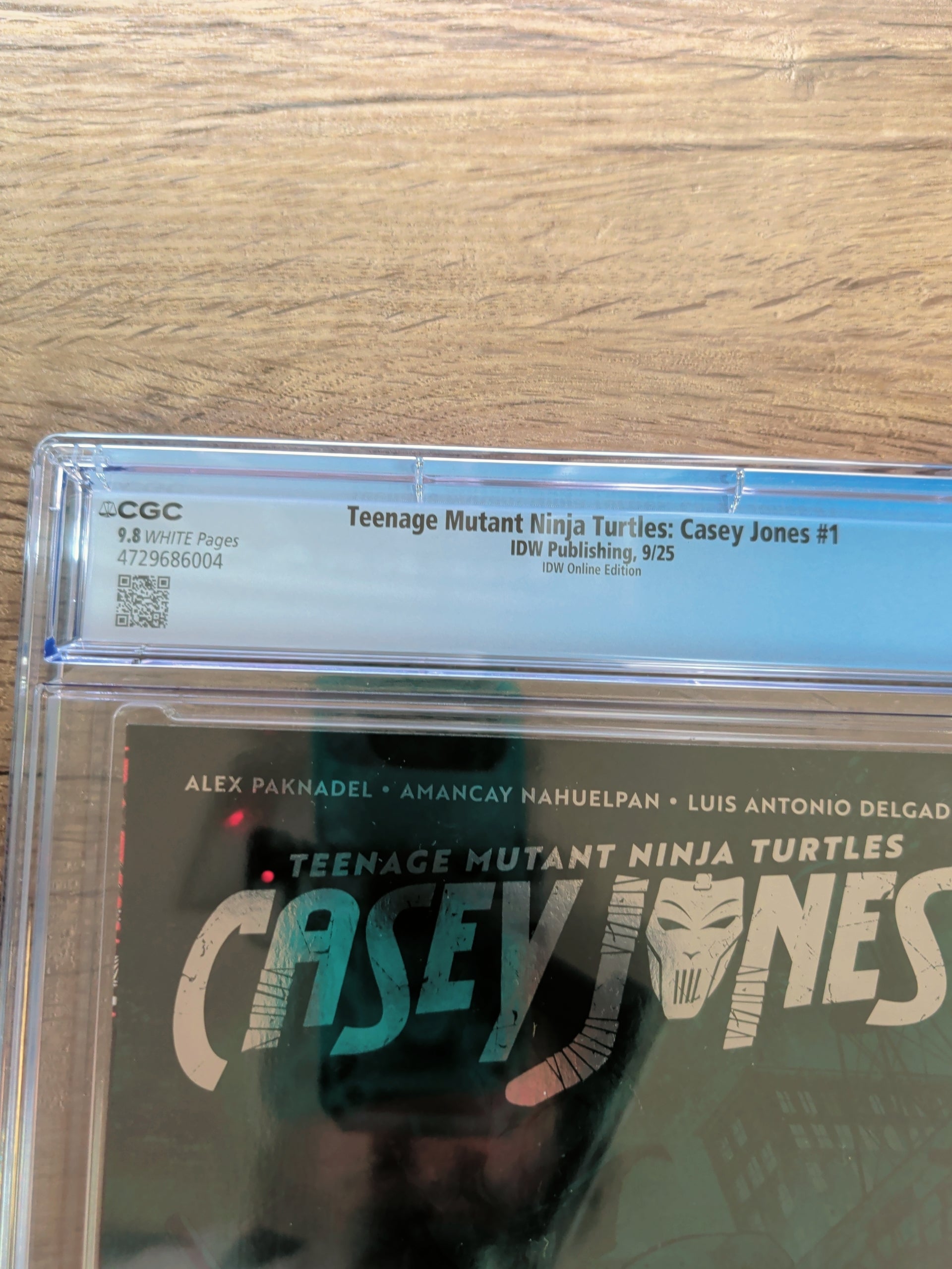 Teenage Mutant Ninja Turtles: Casey Jones #1 IDW Foil Exclusive CGC 9.8 - IDW Publishing