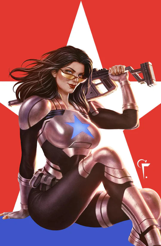 DAMAGED GI JOE #3 FELIX LEON 616 Comics MEGACON FOIL Baroness Virgin Variant C LTD 750