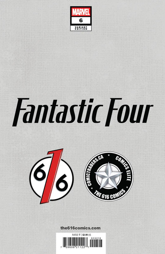 FANTASTIC FOUR #6 Tiago Da Silva 616 Comics Virgin Variant B LTD 1000