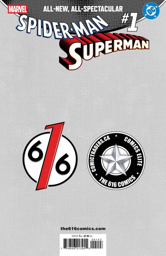 Spider-Man / Superman #1 RB Silva 616 Comics Trade Dress Variant A (LTD 3000) 09/10/26