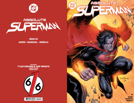 Absolute Superman #1 - Tyler Kirkham 616 Trade Dress Variant - Limited to 3000 - Man of Steel Unleashed