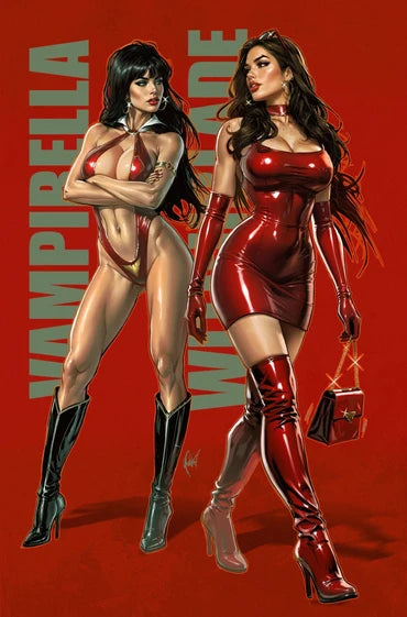 Witchblade/Vampirella #1 Cedric Poulat 616 Comics Virgin Foil Variant C LTD 500 09/10/26