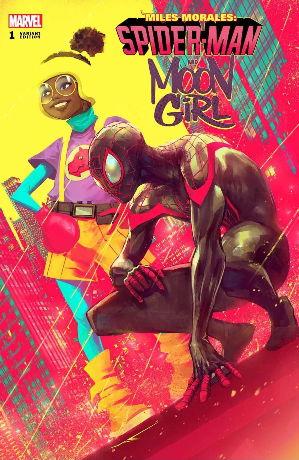 DAMAGED - Miles Morales & Moon Girl #1 Ivan Tao Exclusive Var