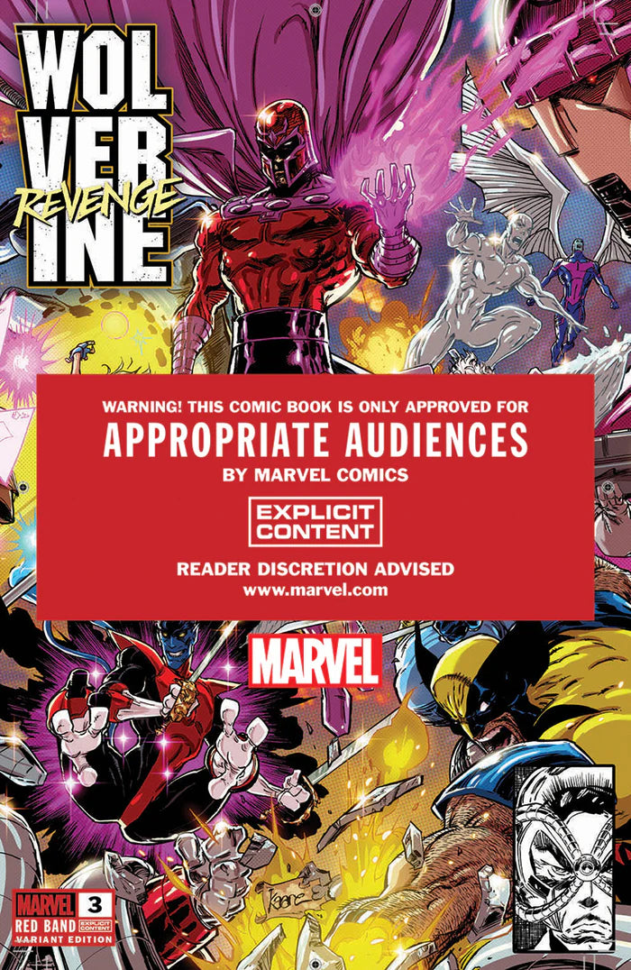 Wolverine: Revenge Red Band #3 Unknown Comics Kaare Andrews Exclusive Connecting Cover Trade Variant [Polybagged]